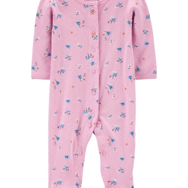 Pijama con pie floral