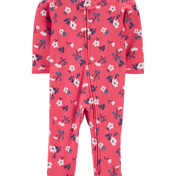 Pijama una pieza con pie floral