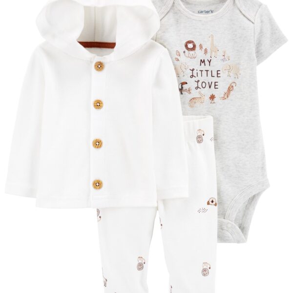 Set 3 piezas pantalón, saco y body