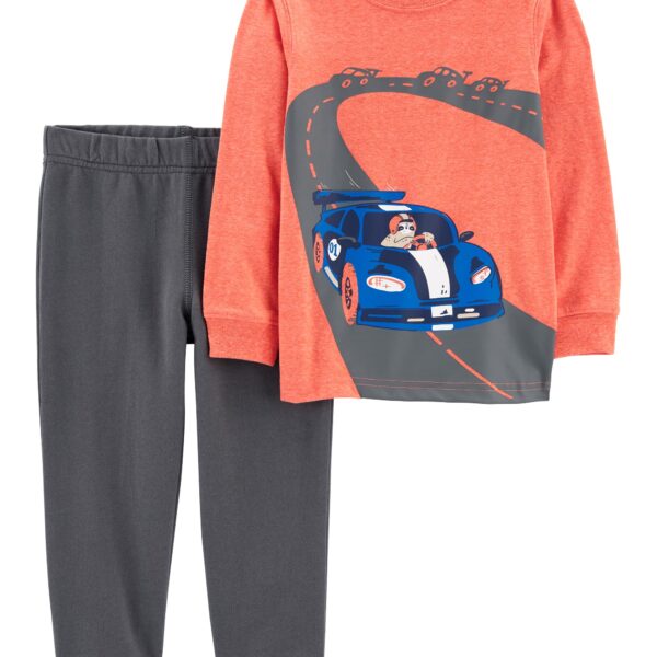 Set 2 piezas pantalónalón y remera auto
