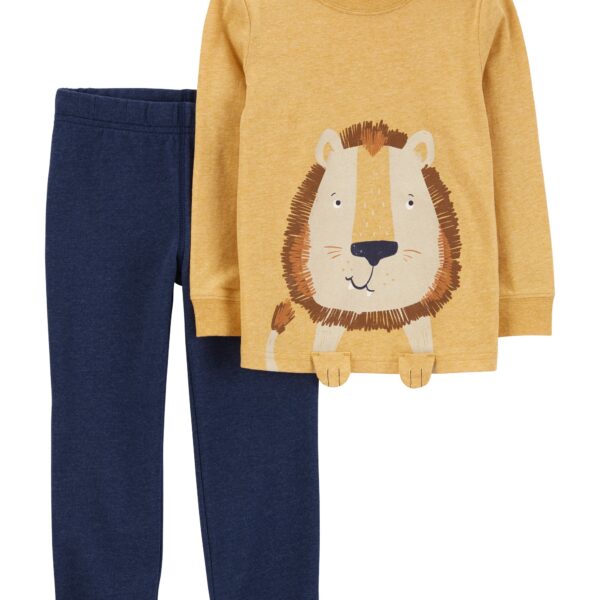 Set 2 piezas pantalónalón y remera león