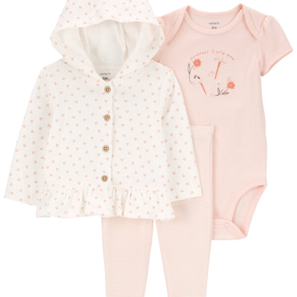Set 3 piezas pantalón saco y body