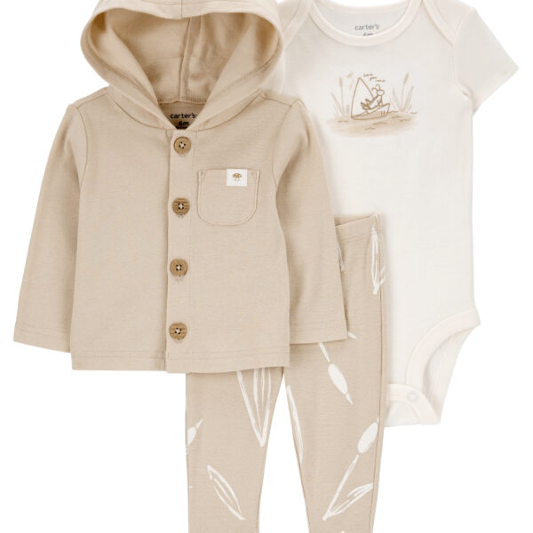 Set 3 piezas pantalón saco y body