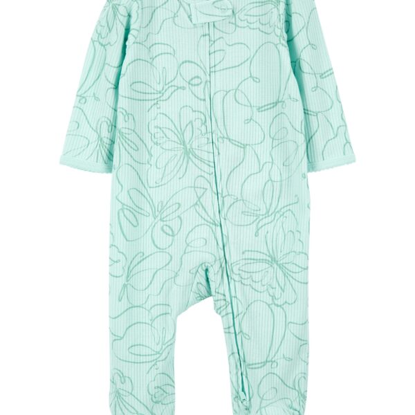 Pijama una pieza con pie térmico mariposa