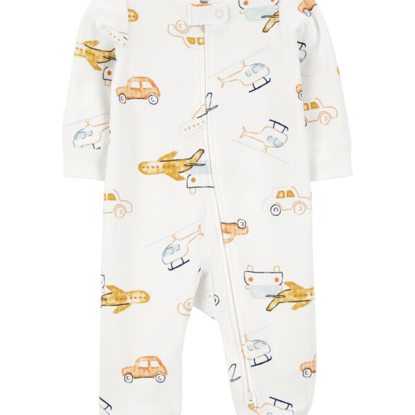 Pijama una pieza con pie vehículos