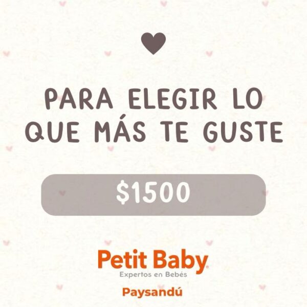 Tarjeta de obsequio - $1500