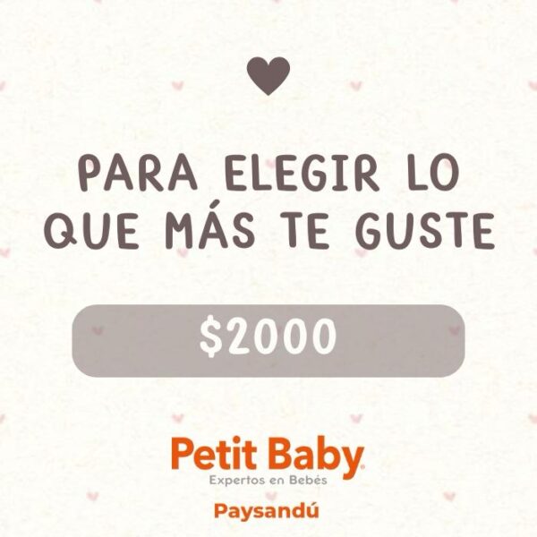 Tarjeta de obsequio - $2000