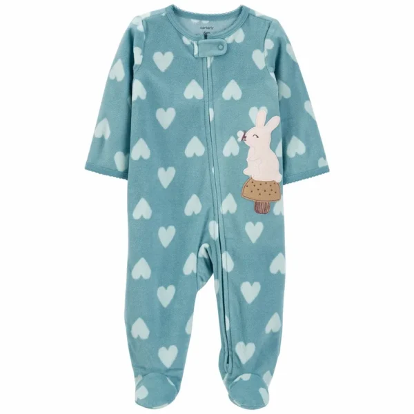 Pijama con pie conejo micropolar
