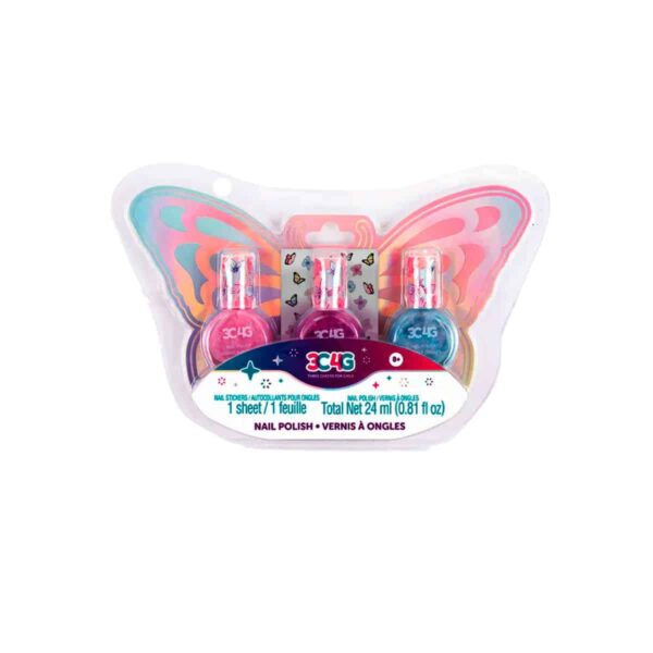 Esmalte de uñas trío (mariposa)