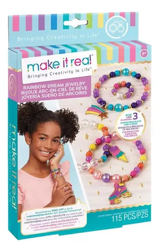 Set para crear pulseras modelo Arcoiris MAKE IT REAL