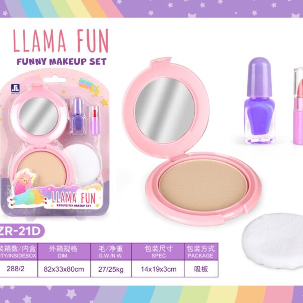 Set de belleza con espejo Llamma Fun