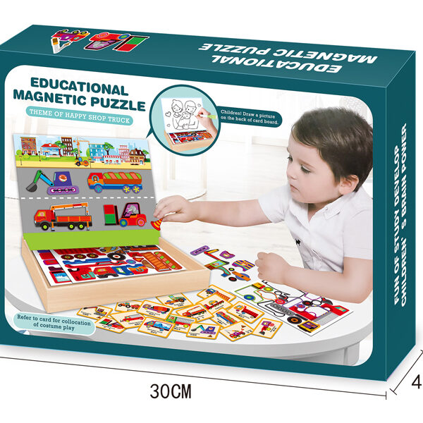 Divertido Puzzle Magnético de Tráfico